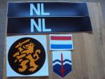 sticker set nieuw voor op de landrover
